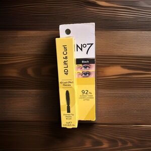 No7 4D Lift & Curl Lash Effect Mascara Black New In Box